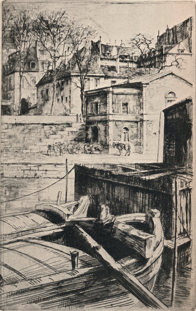 Quai des Celestins, 1915 av Charles Heyman