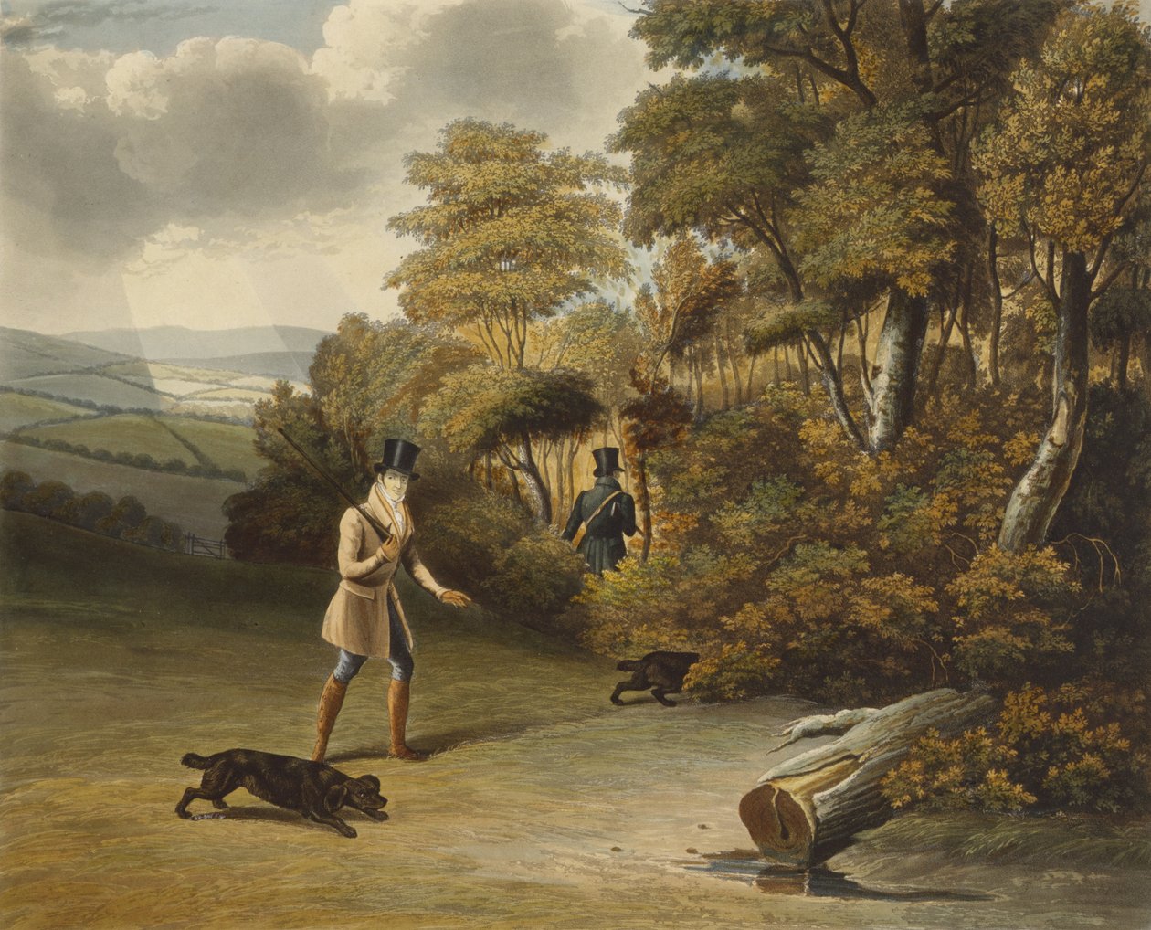 1 oktober 1827 (handfärgad akvatint) av Charles Hunt