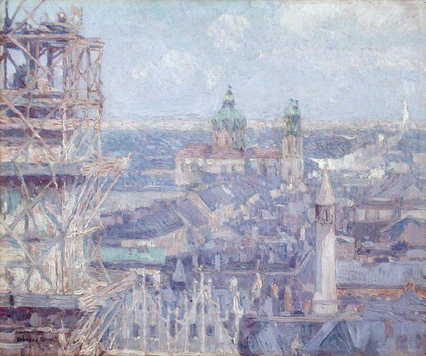 Leipzig (olja på duk) av Charles J. Palmie