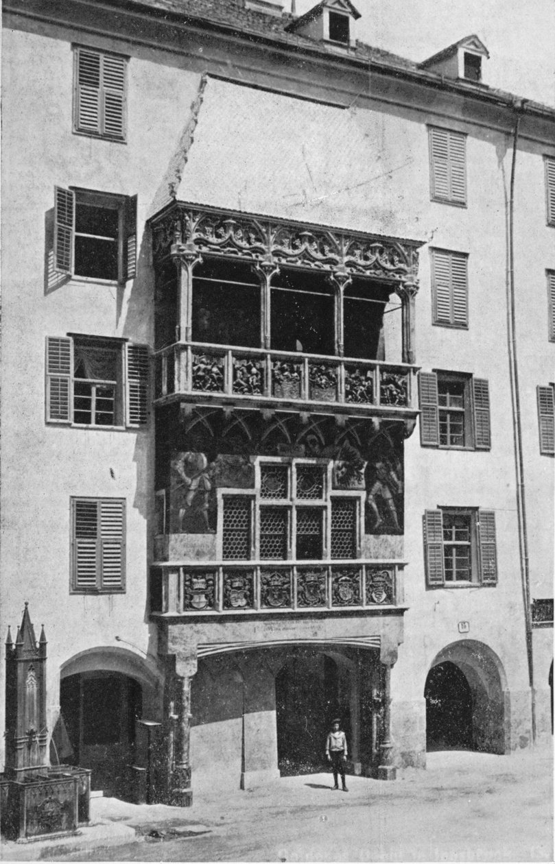 Det gyllene taket. Innsbruck, c1913 av Charles J. S. Makin