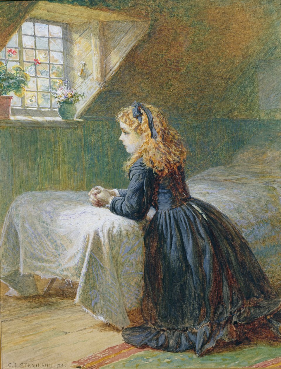 Morgonböner, 1873 av Charles J. Staniland