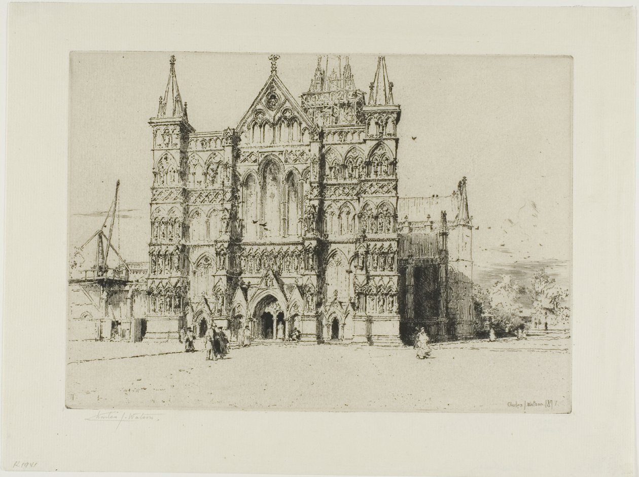 Salisbury katedral av Charles John Watson