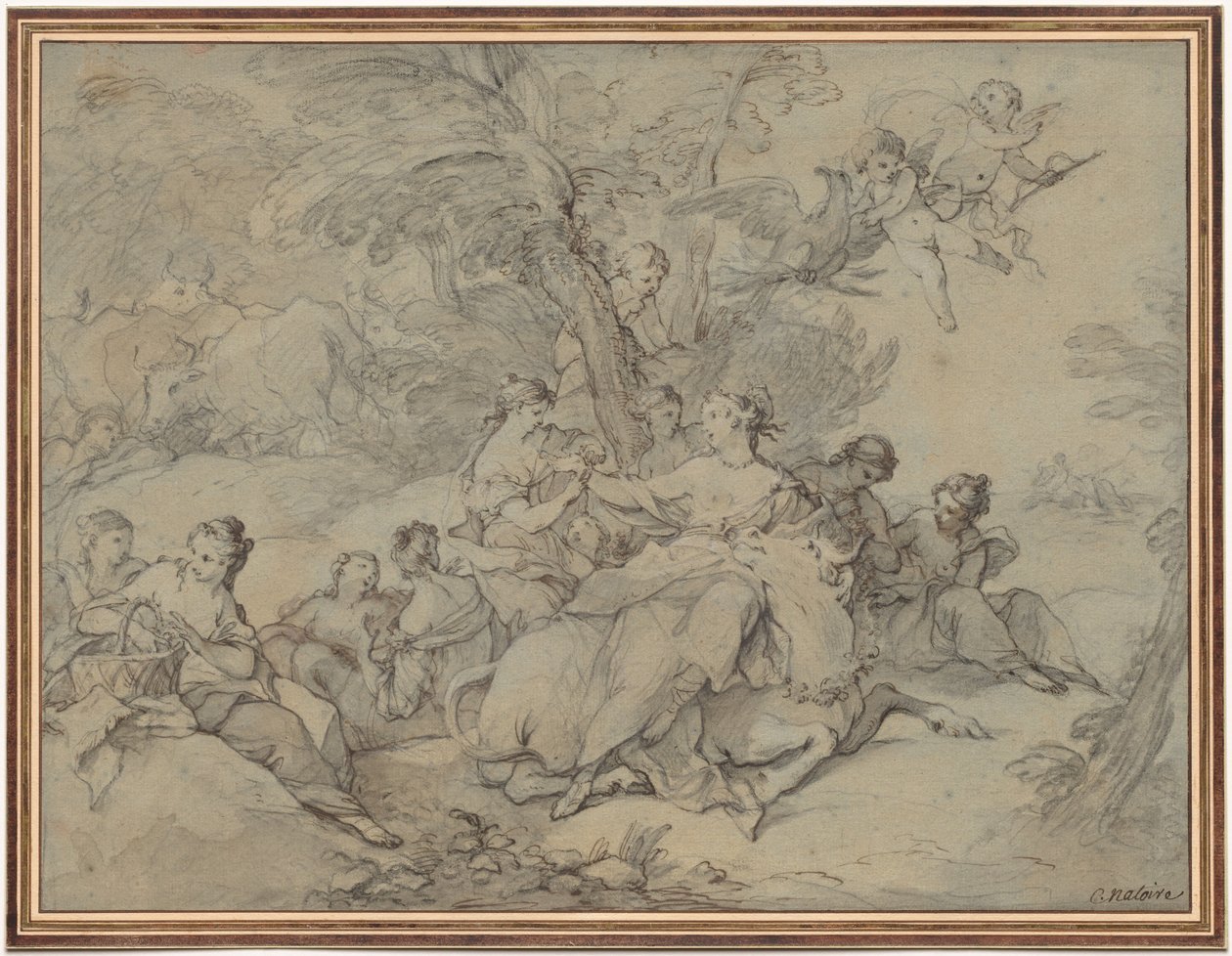 Europas våldtäkt, 1731. av Charles Joseph Natoire