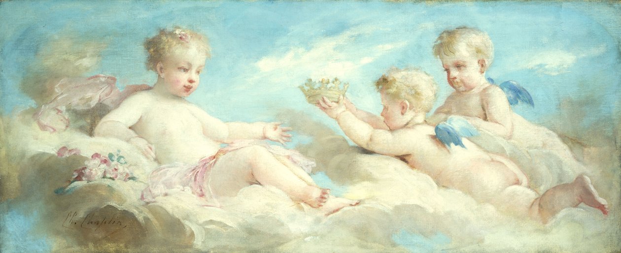 Putti leker i molnen av Charles Joshua Chaplin