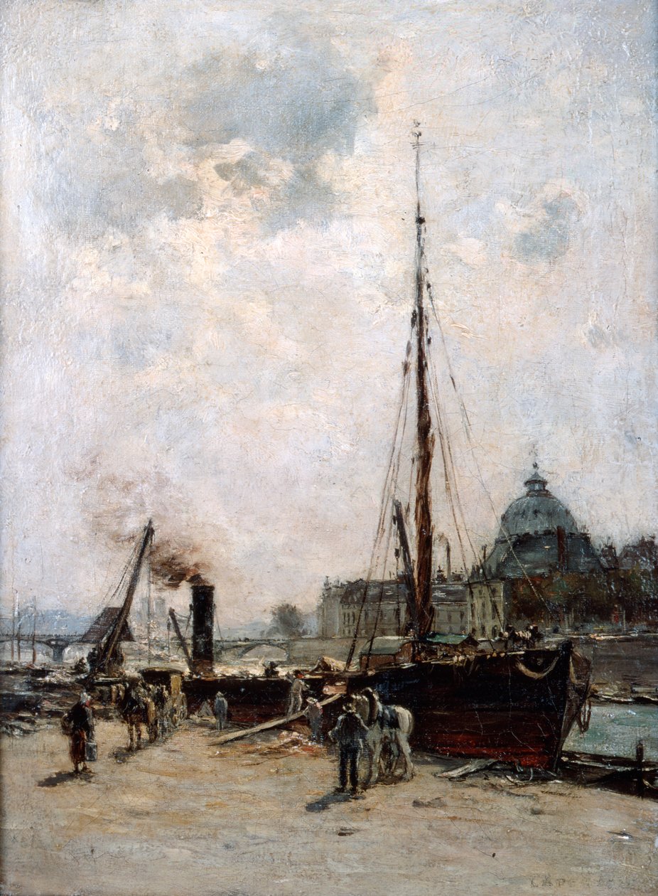 Utsikt över institutet, 1800-talet. av Charles Lapostolet