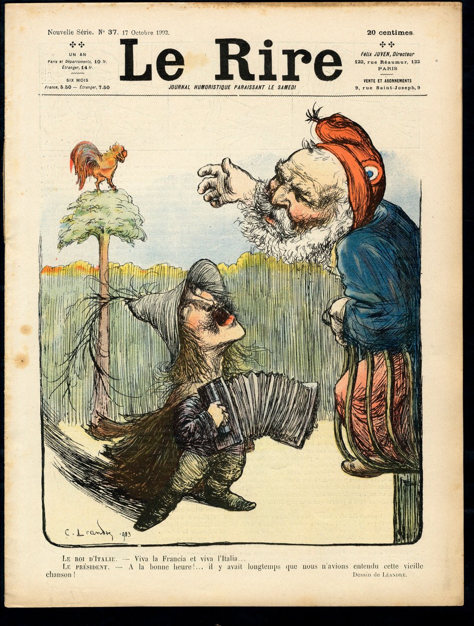 Omslag till "" The Laughter "", Satirical in Colors av Charles Leandre