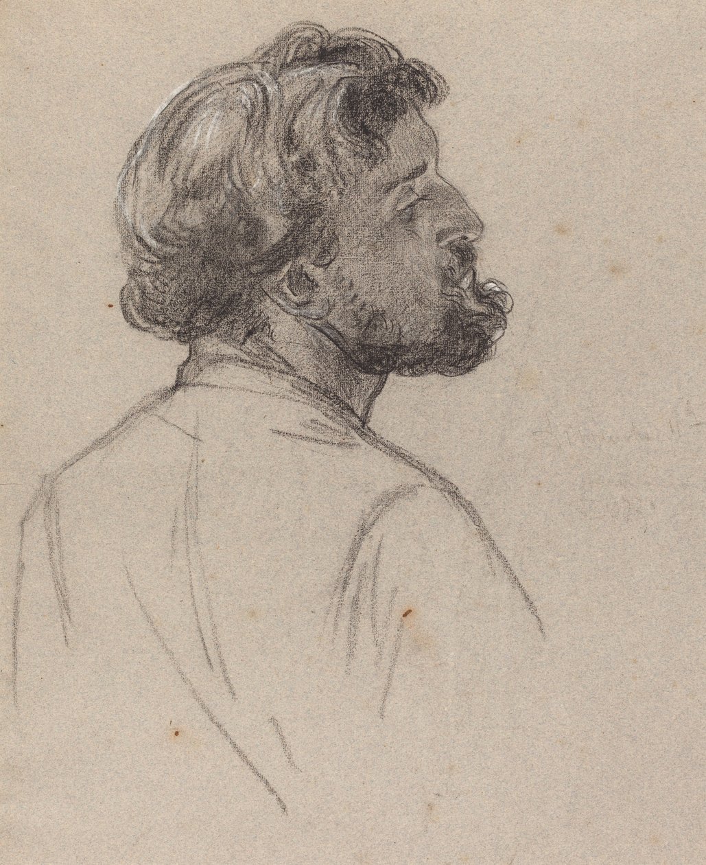 Chef för en skäggig gentleman av Charles Louis Lucien Muller