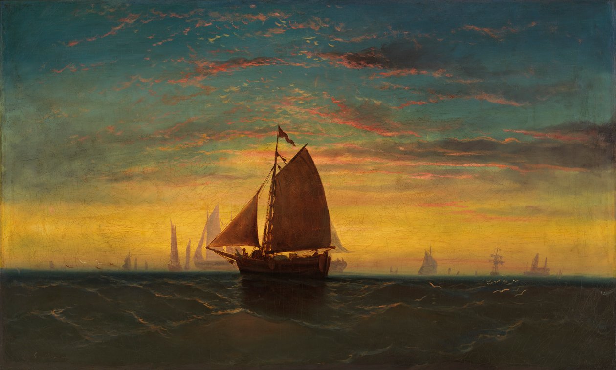 Boston Harbor, ca. 1860-1869. av Charles Manger