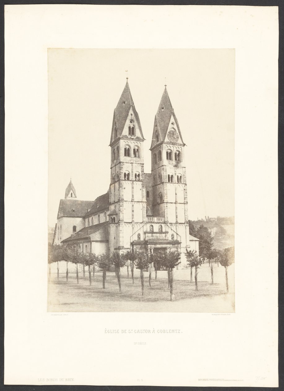 S:t Castors kyrka i Coblentz av Charles Marville