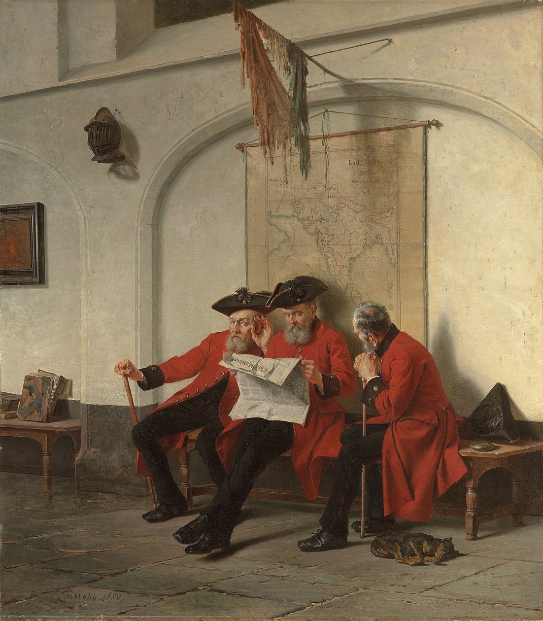 Nyheter från fronten, 1880 av Charles Meer Webb