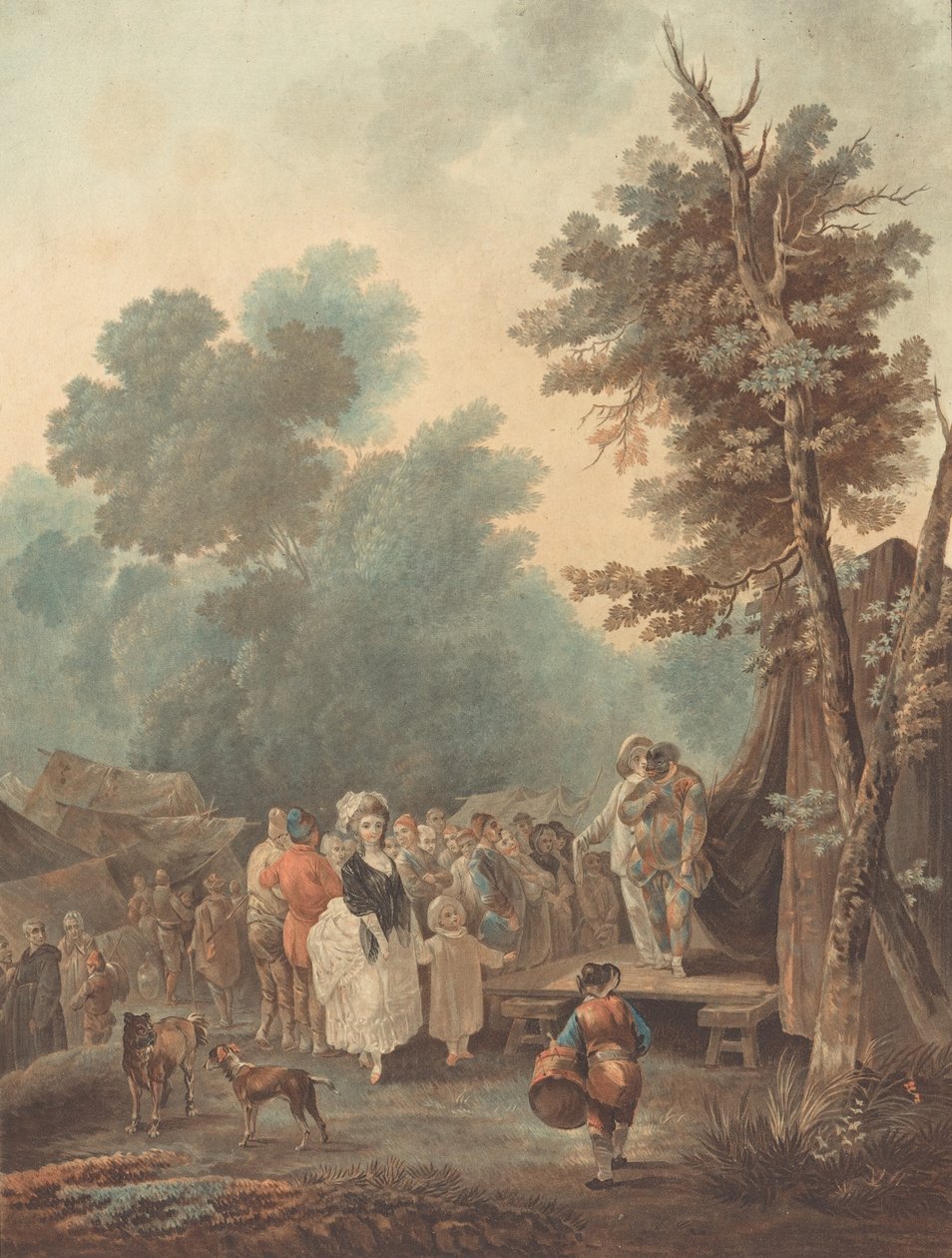Bymässan, 1788. av Charles Melchior Descourtis