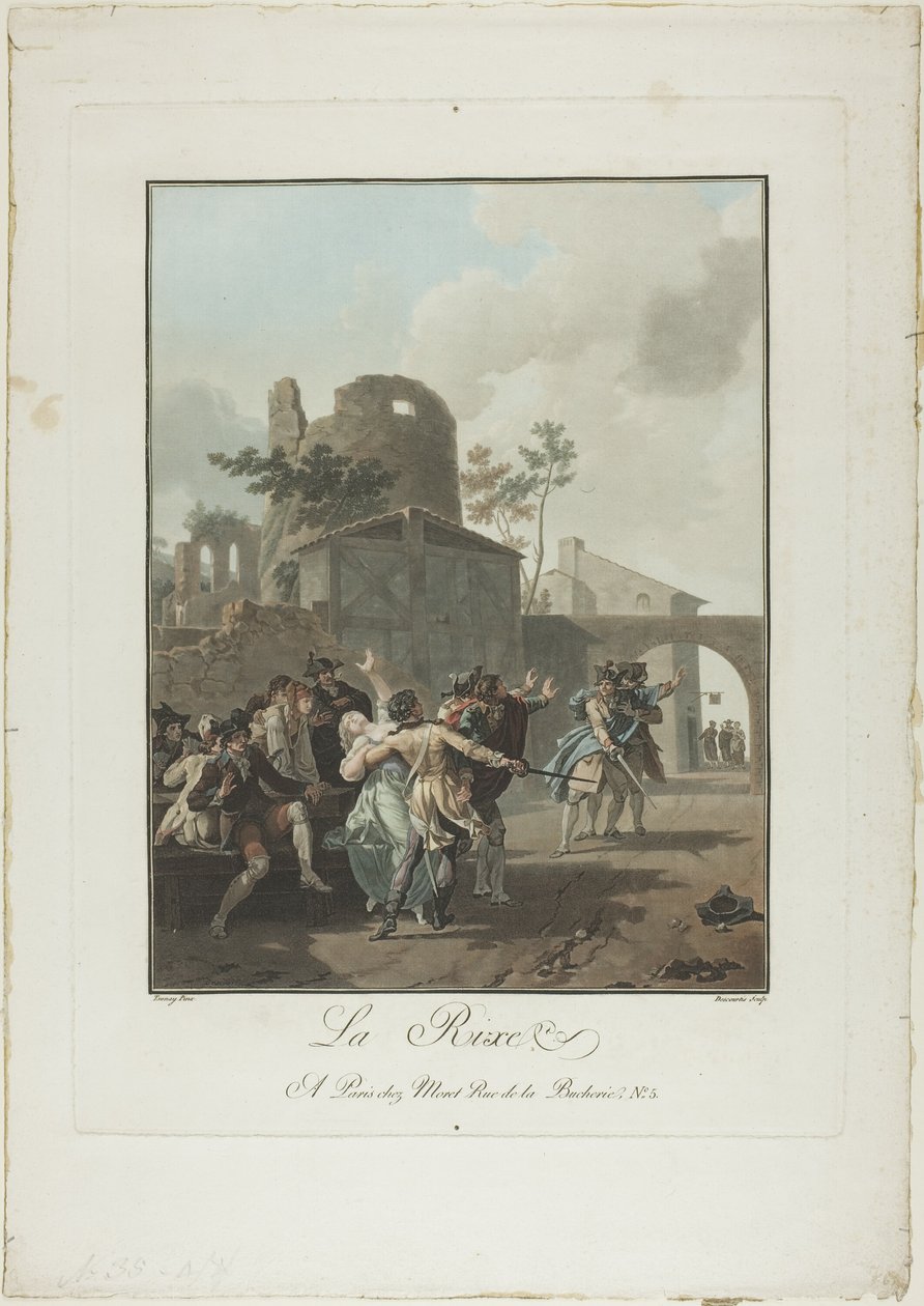 La Rixe av Charles Melchior Descourtis