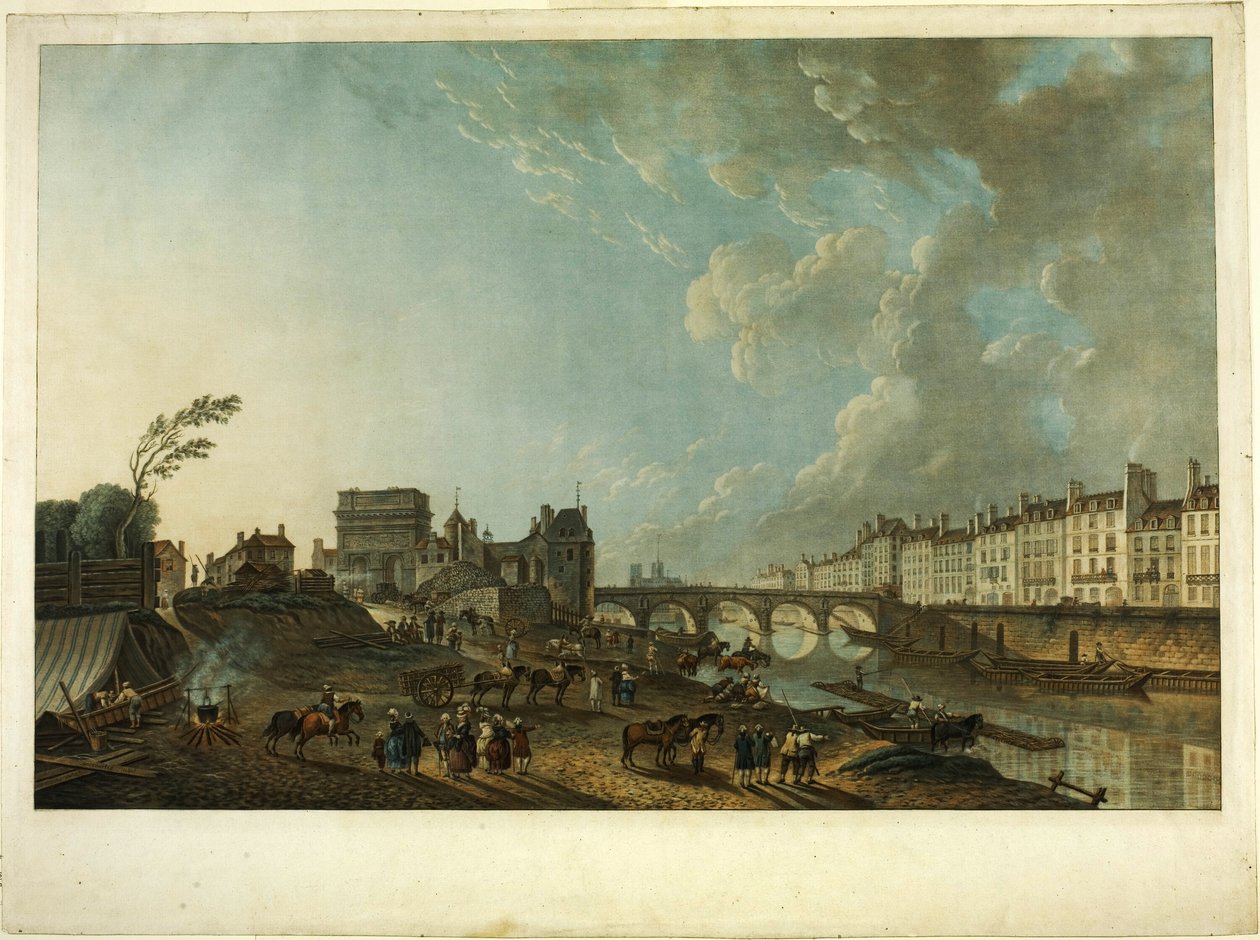 Port St Bernard av Charles Melchior Descourtis