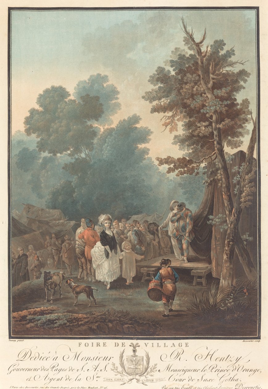 Bymässa av Charles Melchior Descourtis after Nicolas Antoine Taunay