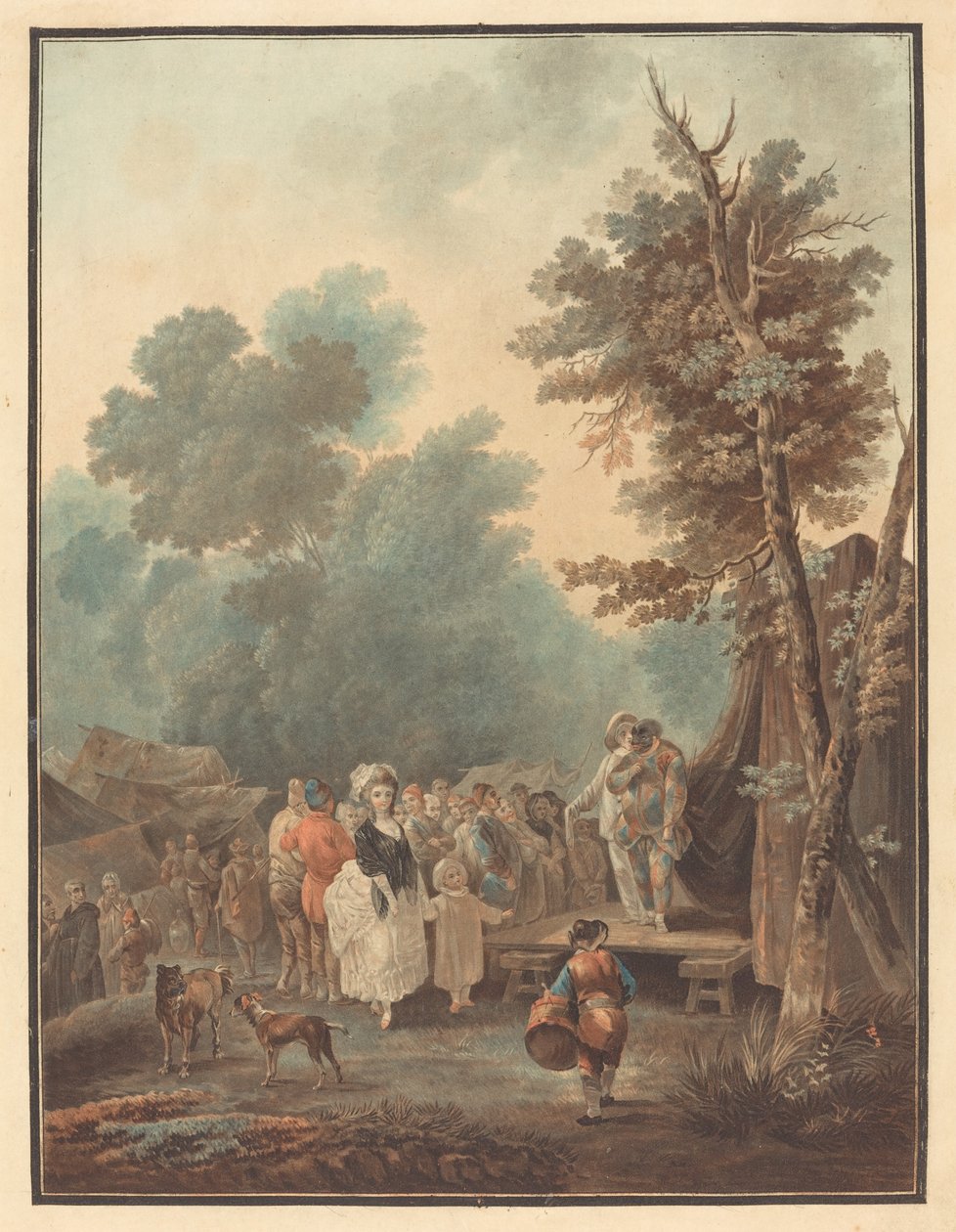 Bymässa av Charles Melchior Descourtis after Nicolas Antoine Taunay