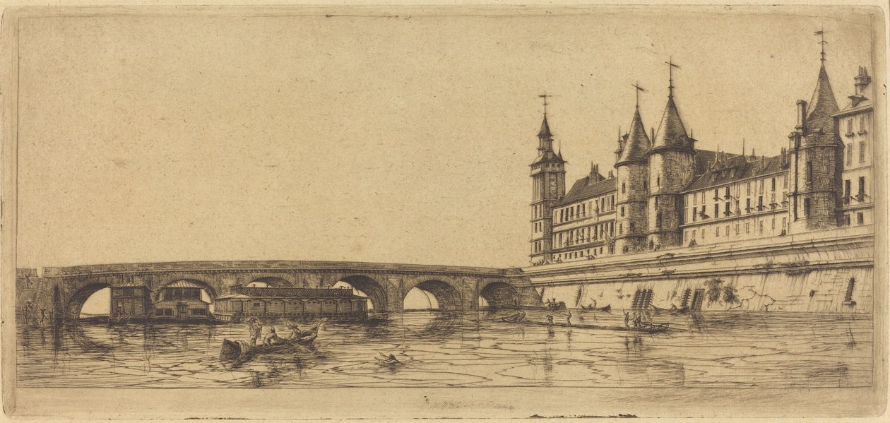 Pont-au-Change, Paris av Charles Meryon