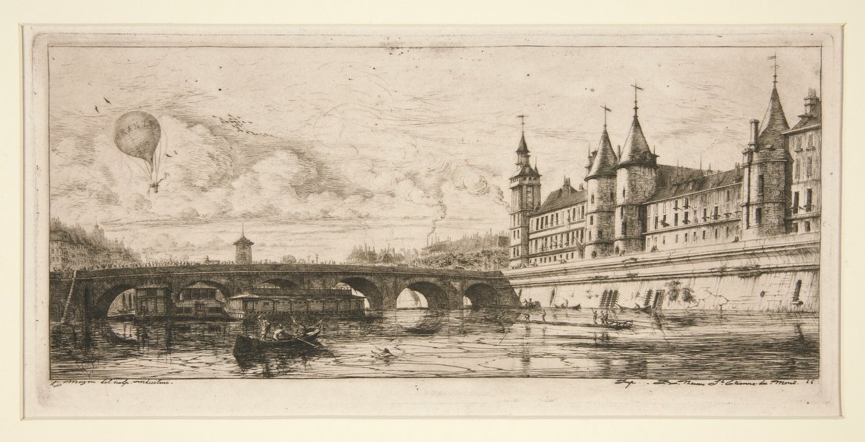 Pont au Change, Paris av Charles Meryon