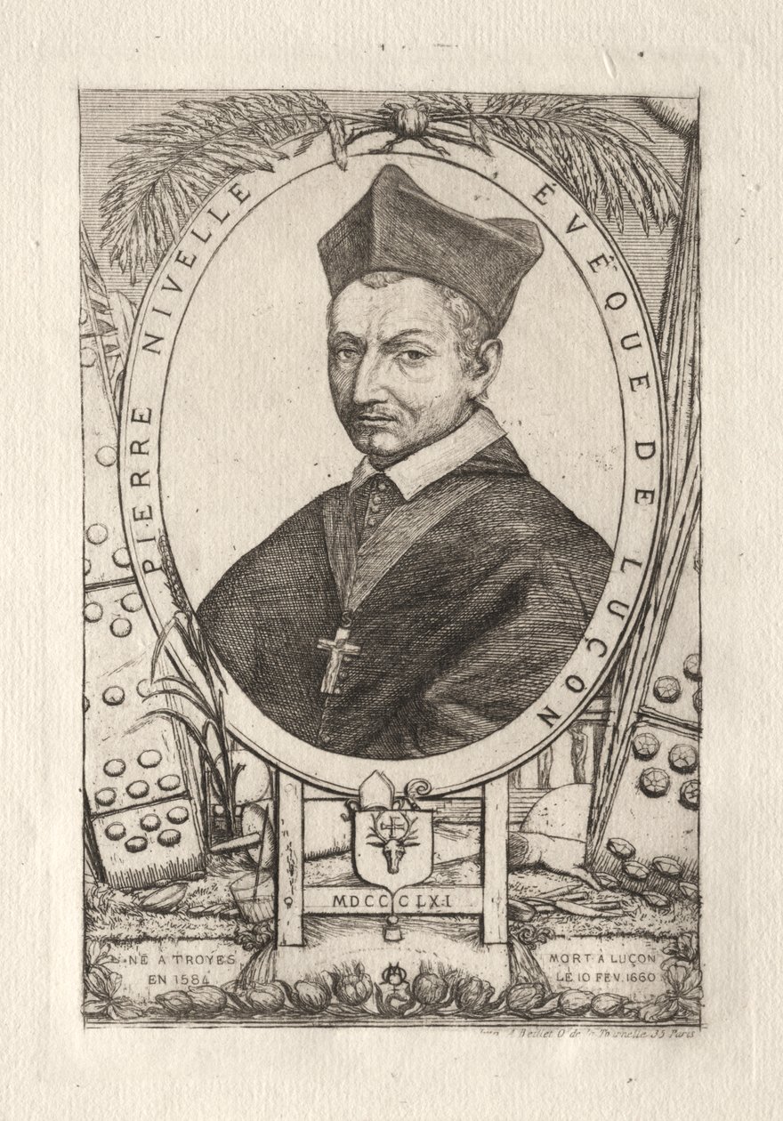 Pierre Nivelle, biskop av Luçon av Charles Meryon