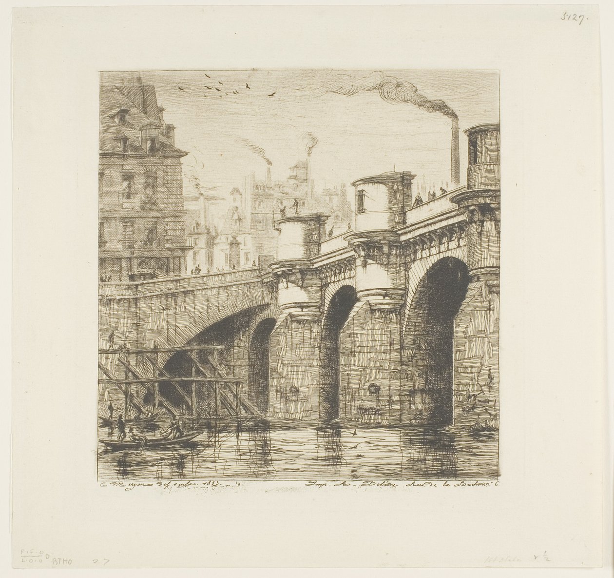 Pont Neuf, Paris av Charles Meryon