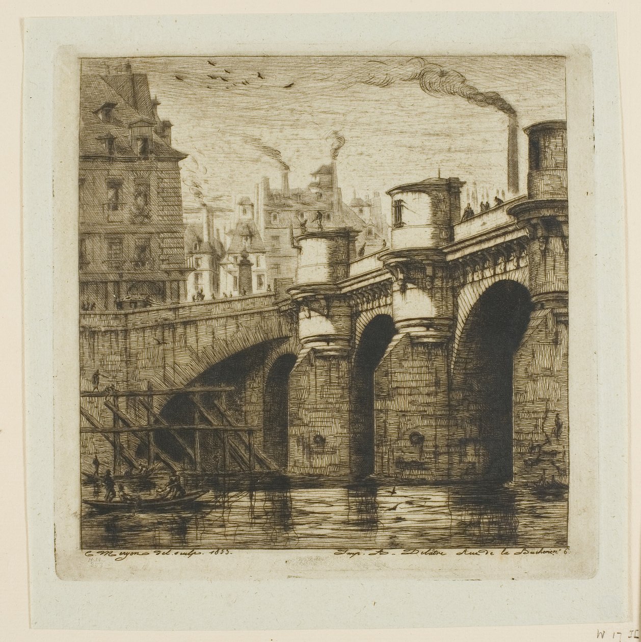 Pont Neuf, Paris av Charles Meryon