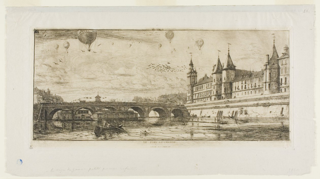 Pont au Change, Paris av Charles Meryon