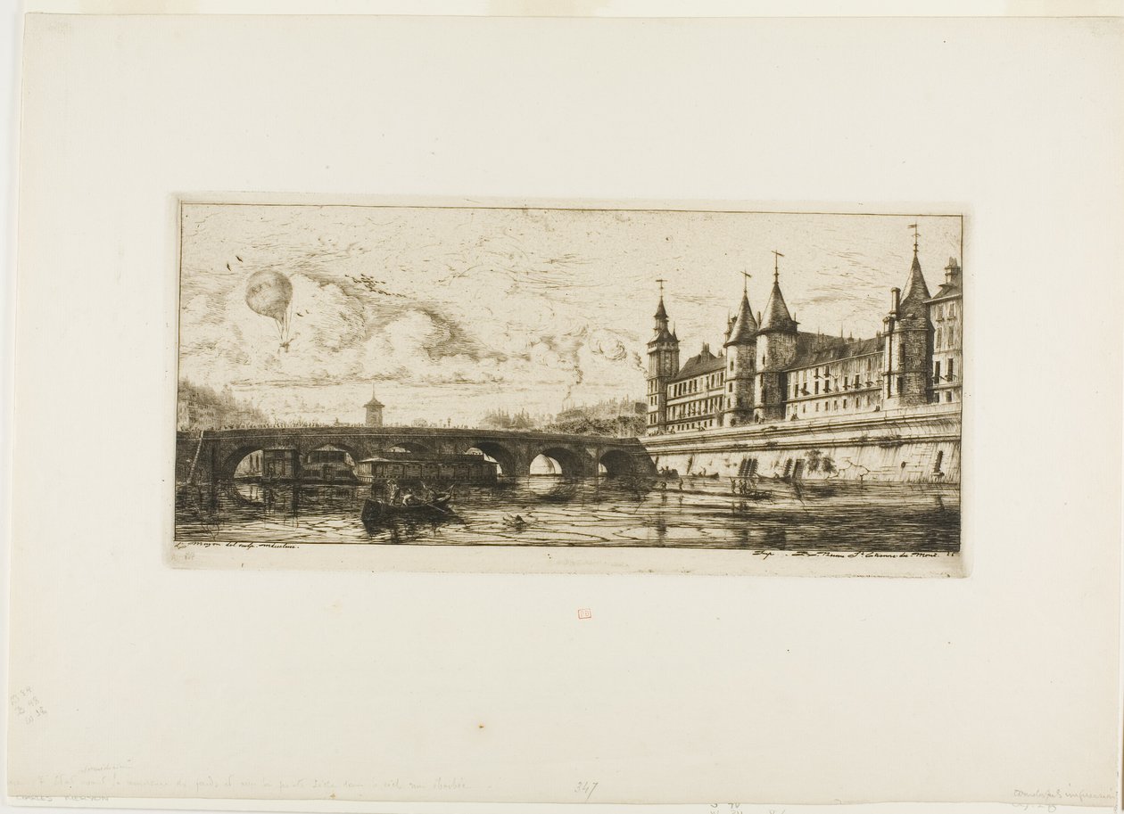 Pont au Change, Paris av Charles Meryon
