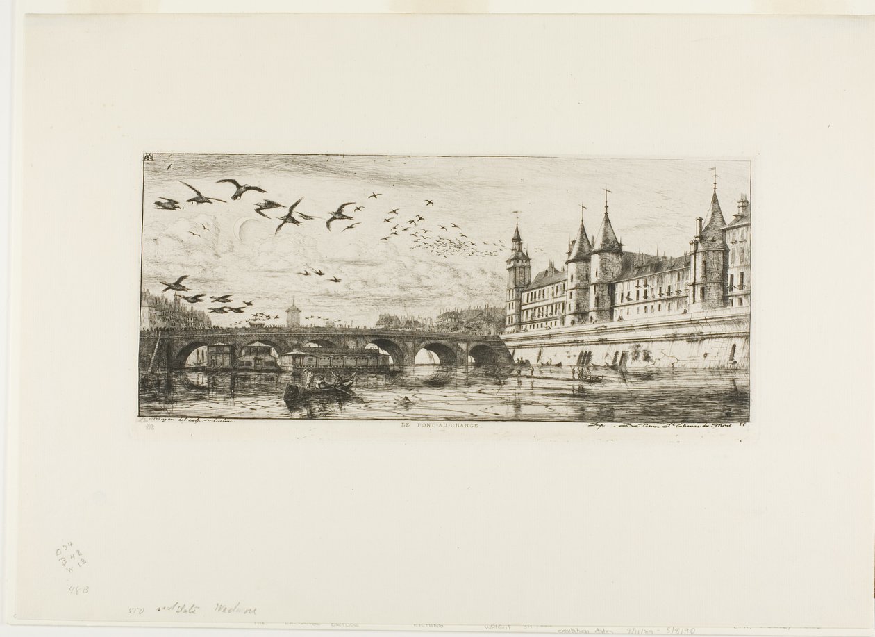 Pont-au-Change, Paris av Charles Meryon