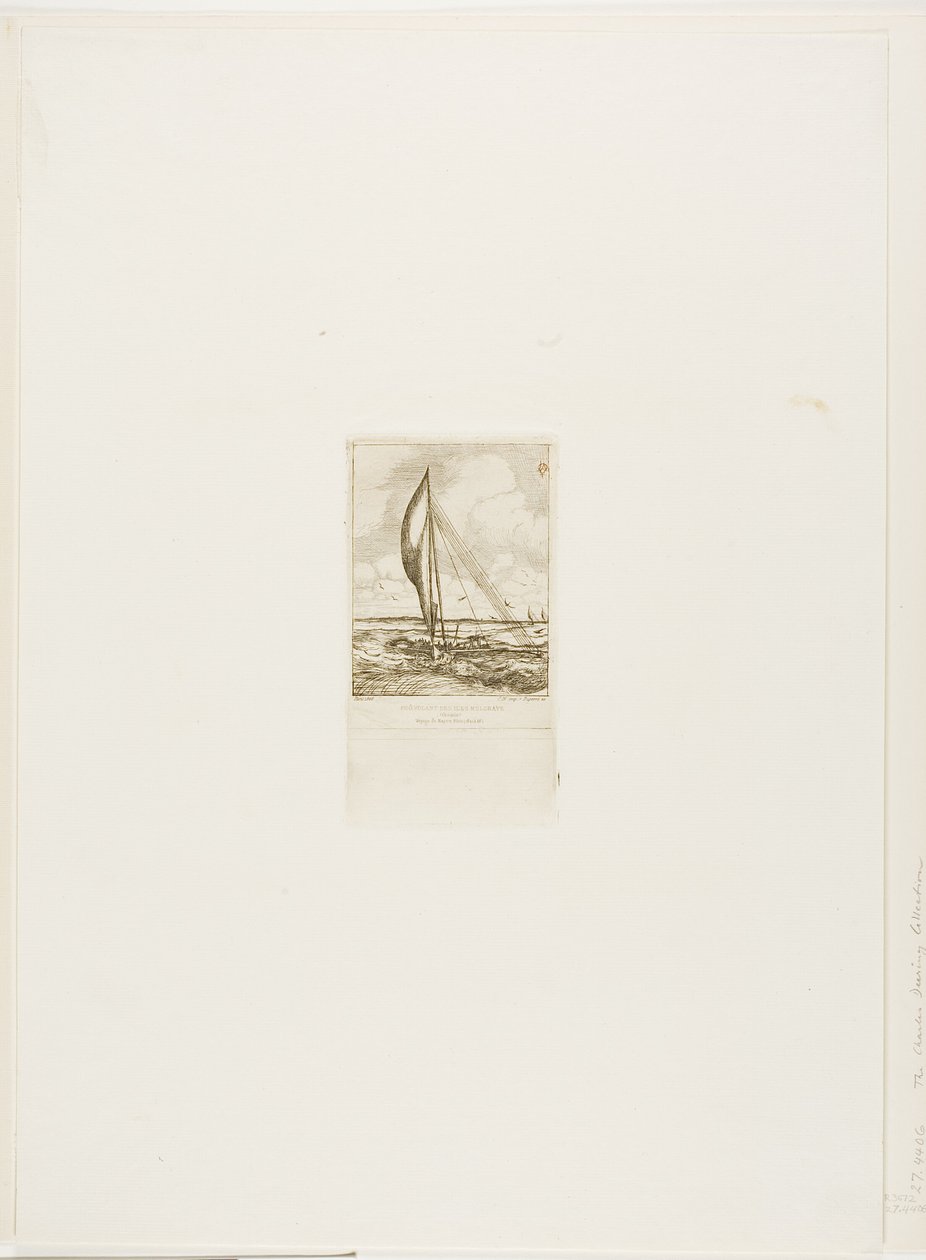 Swift-Sailing Proa, Mulgrave Archipelago, Oceanien av Charles Meryon