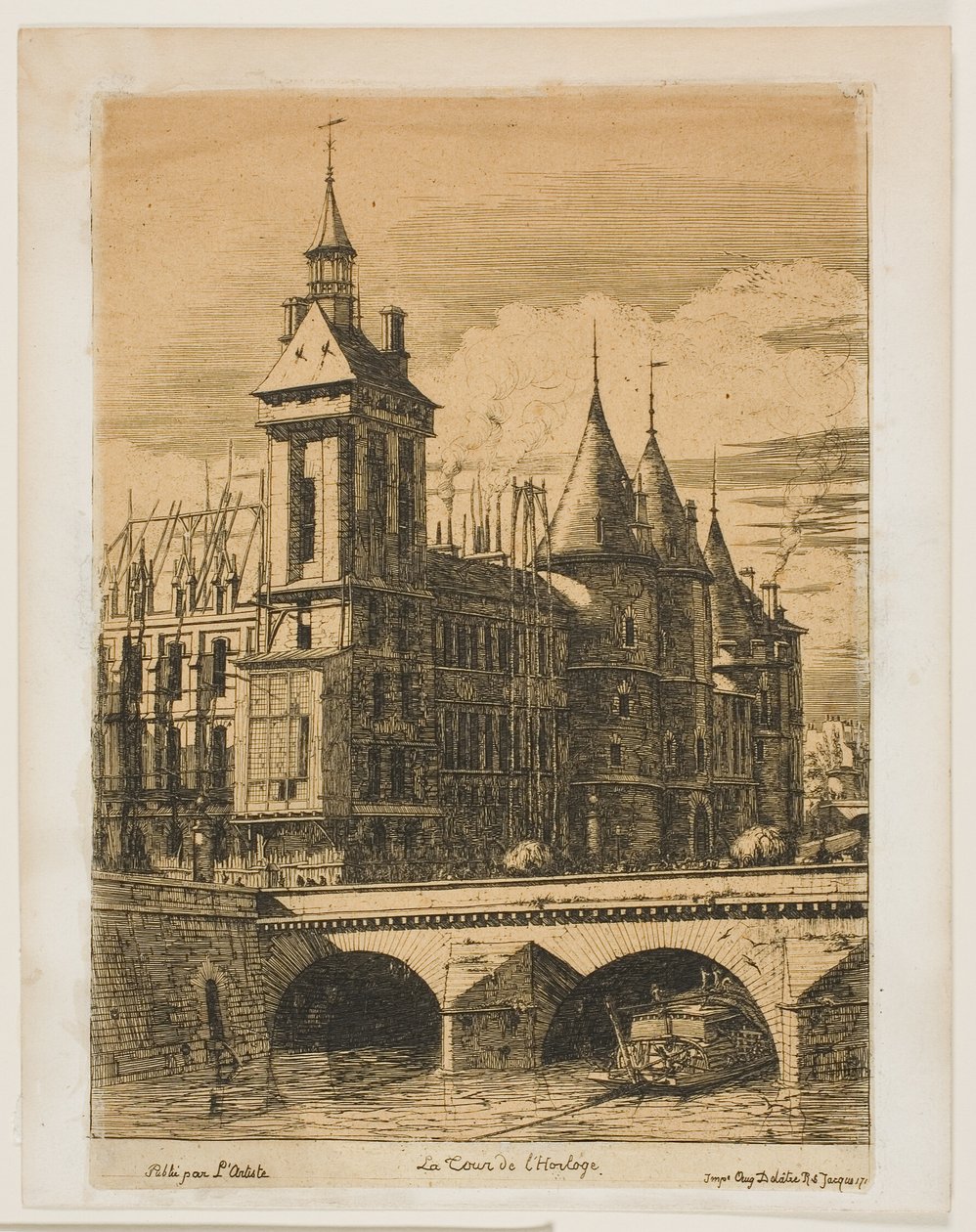 Klocktornet, Paris av Charles Meryon