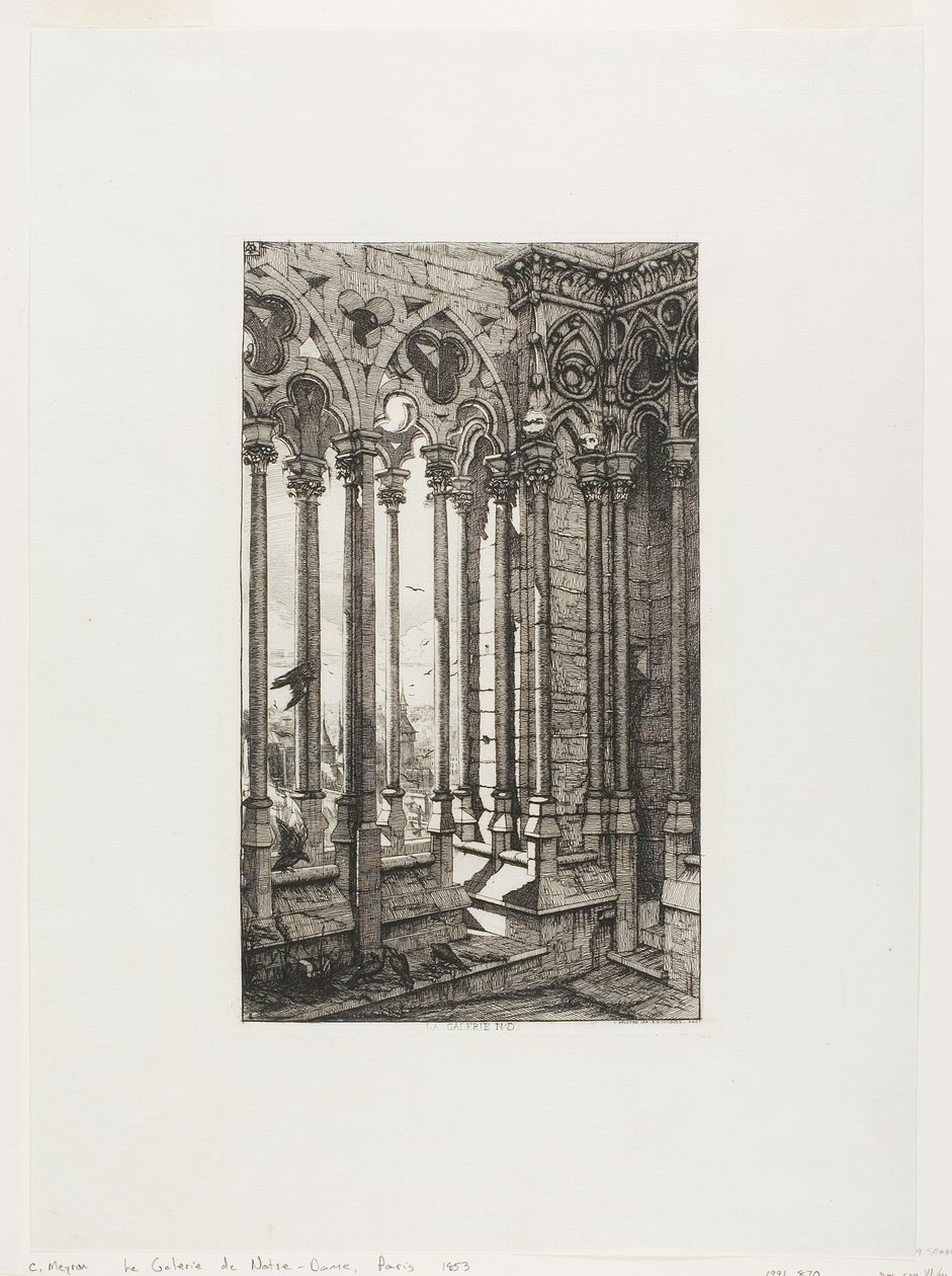 Galleriet Notre-Dame, Paris av Charles Meryon