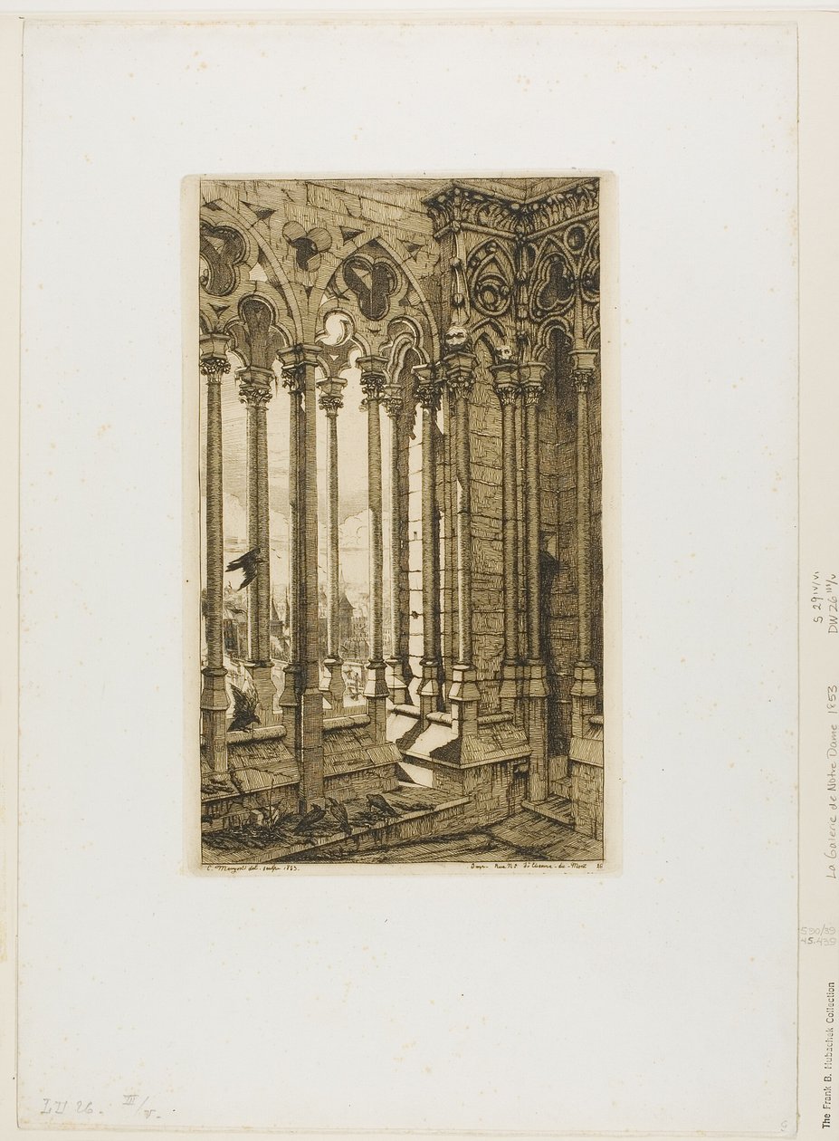 Galleriet Notre-Dame, Paris av Charles Meryon