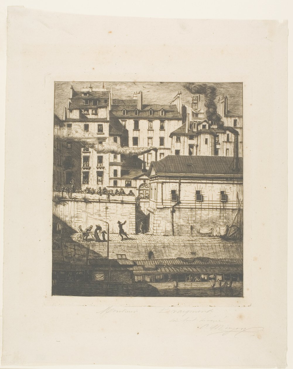 Bårhuset, Paris av Charles Meryon