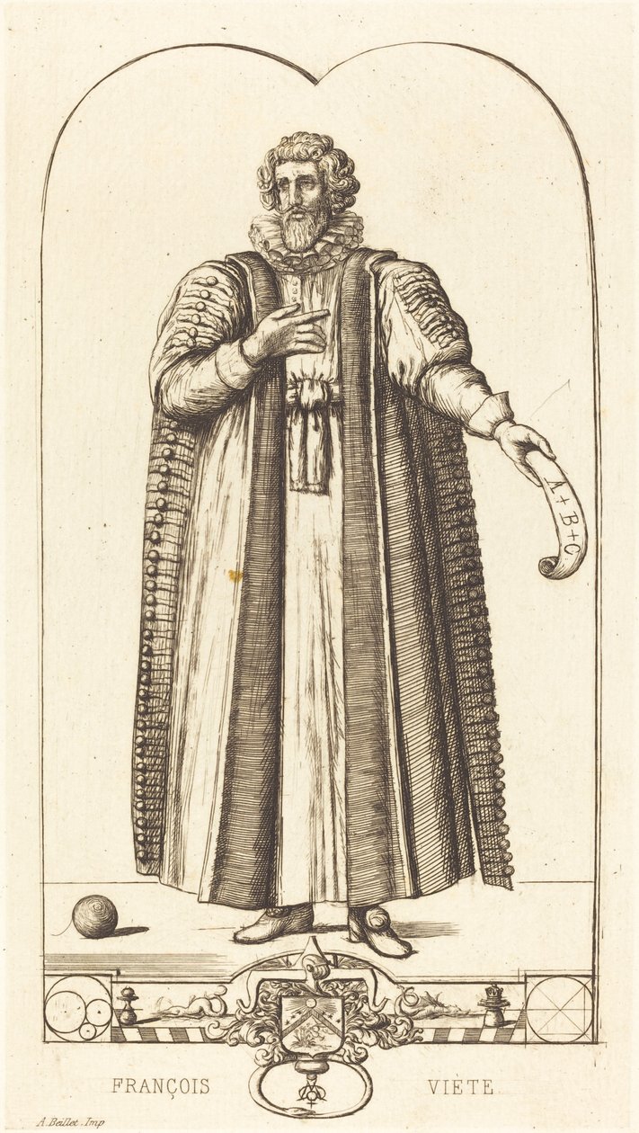 Francois Viete av Charles Meryon after Jean Rabel