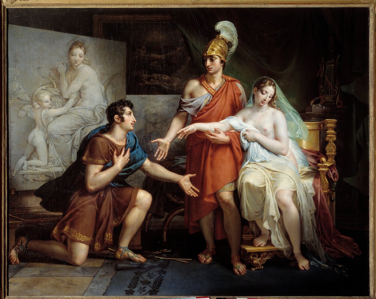 Alexander den store ger Campaspe till Apelles av Charles Meynier
