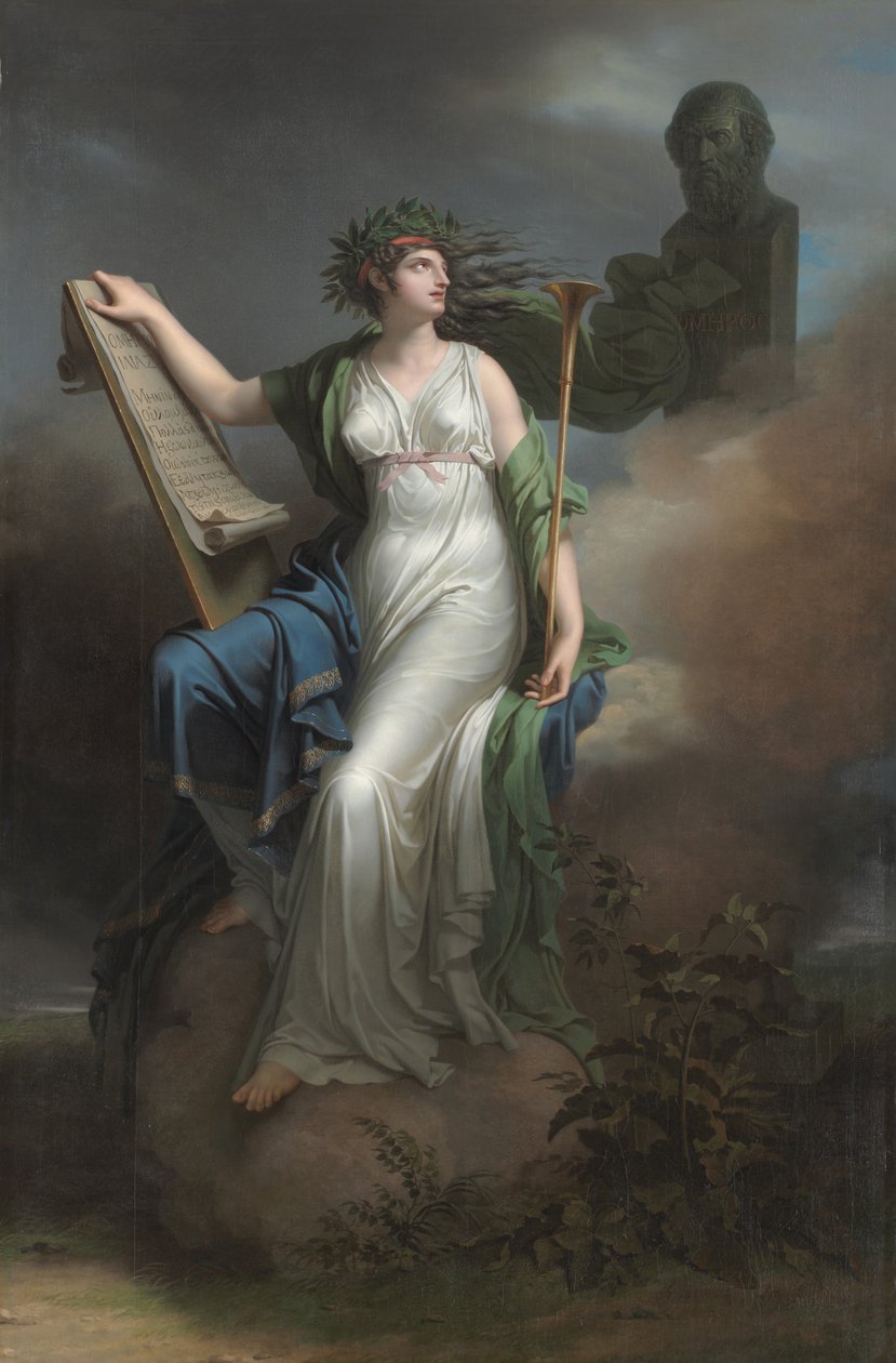 Calliope, Muse of Epic Poetry av Charles Meynier