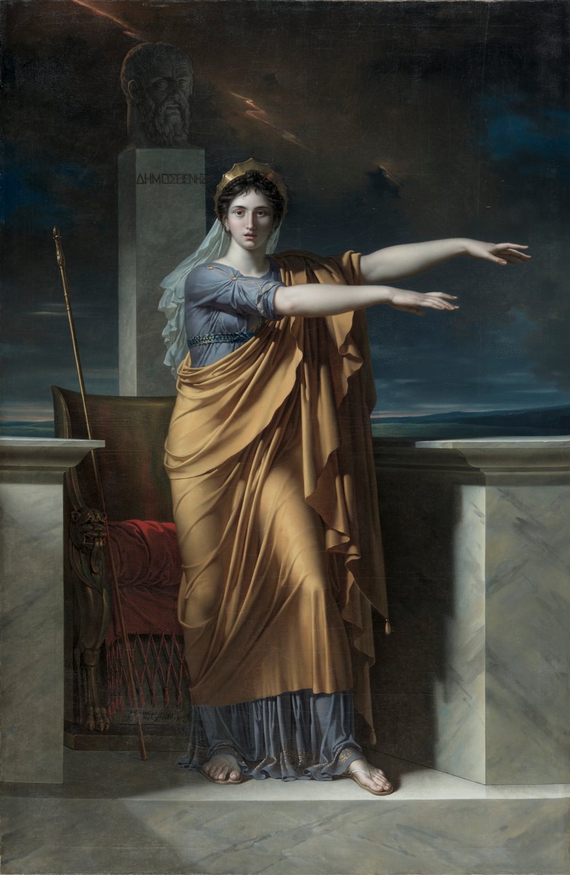 Polyhymnia, vältalighetens Muse av Charles Meynier