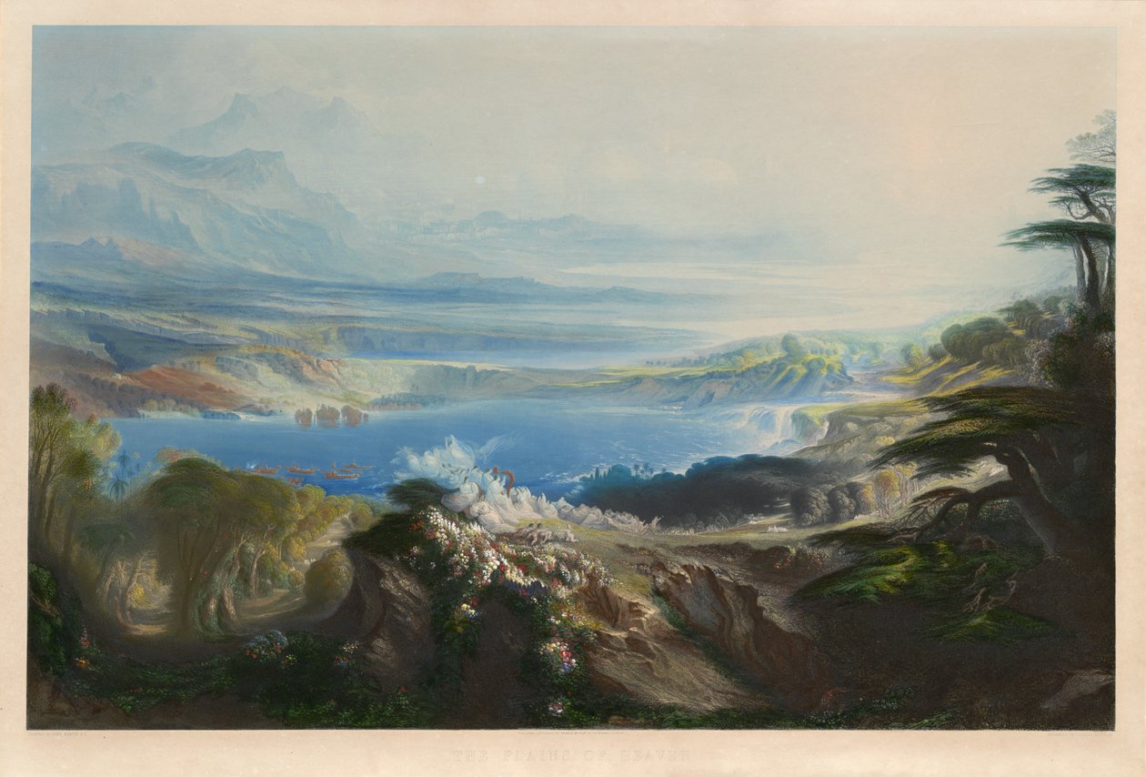 Himlens slätter av Charles Mottram after John Martin