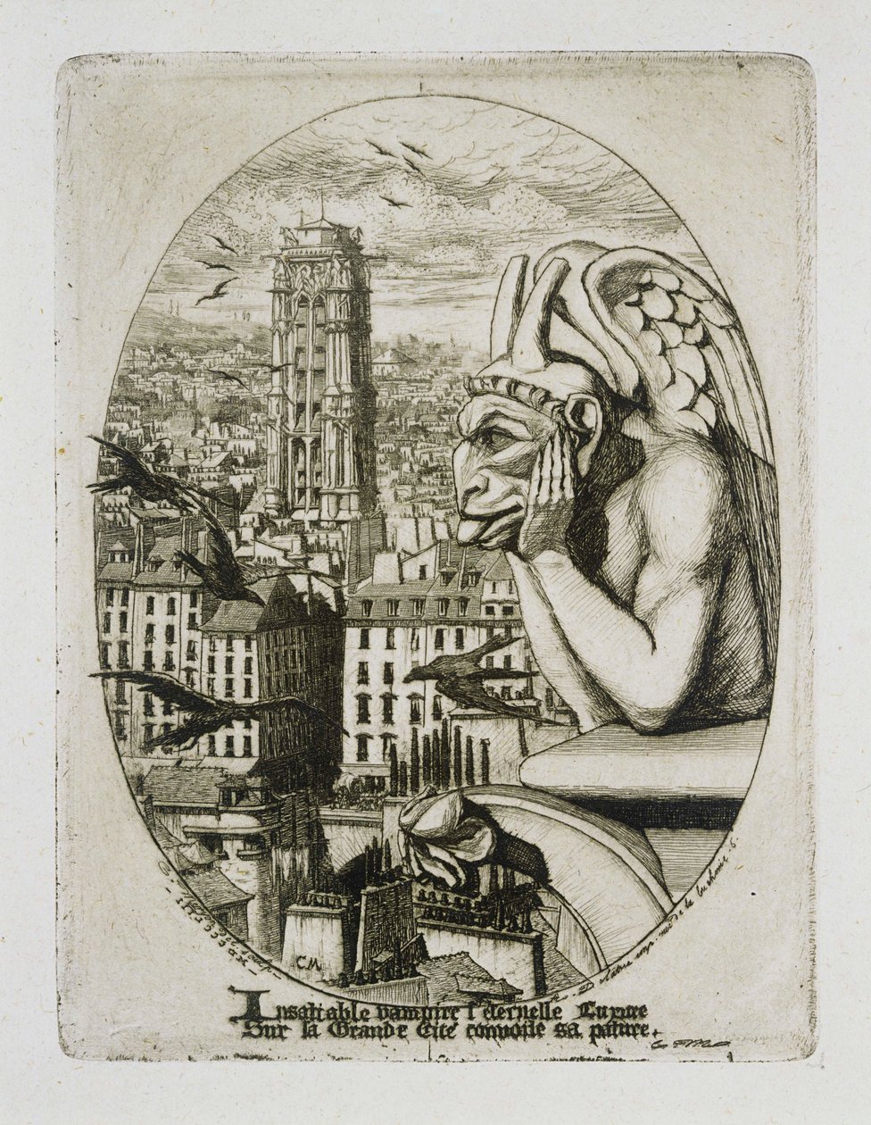 Stryge av Charles Meryon