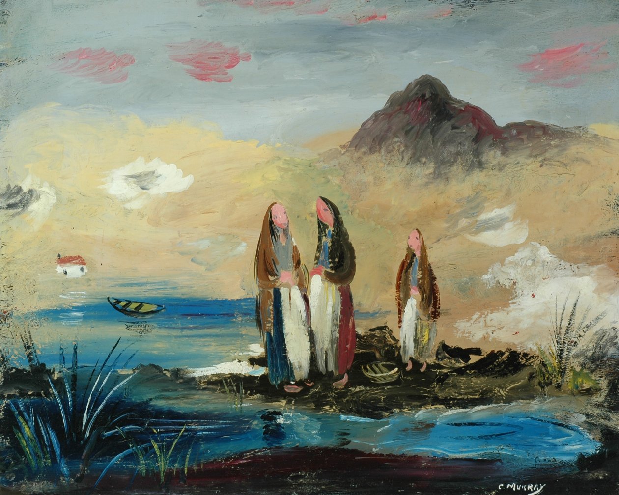 Morning Mist (olja på duk) av Charles Murray