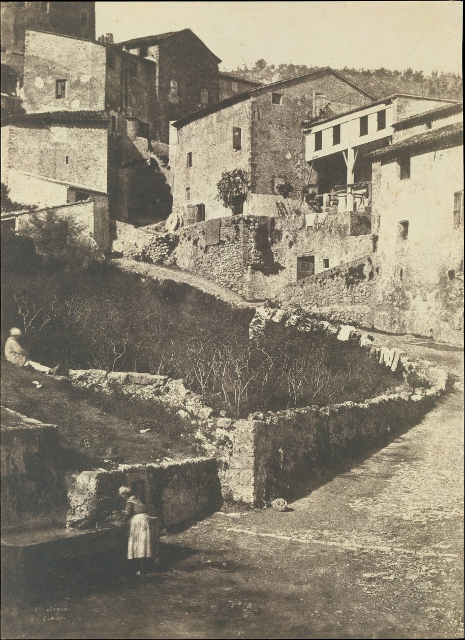 En gata i Grasse, 1852. av Charles Nègre