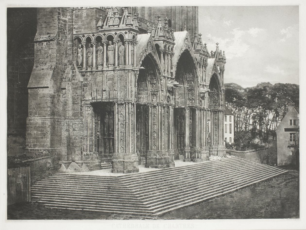 Chartres katedral av Charles Nègre