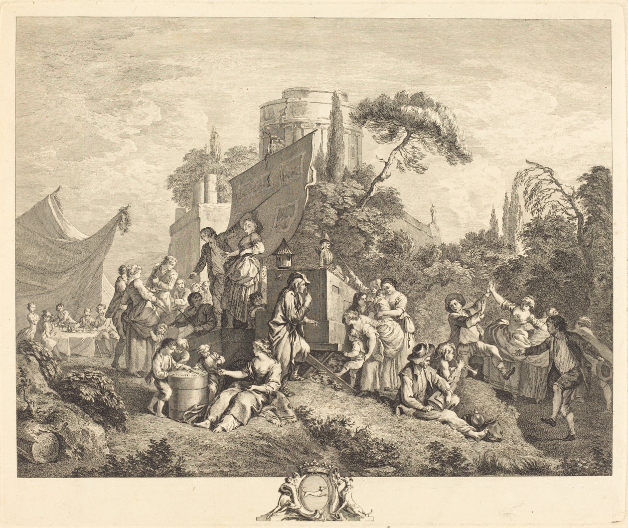 Bymässa av Charles Nicolas Cochin I after François Boucher
