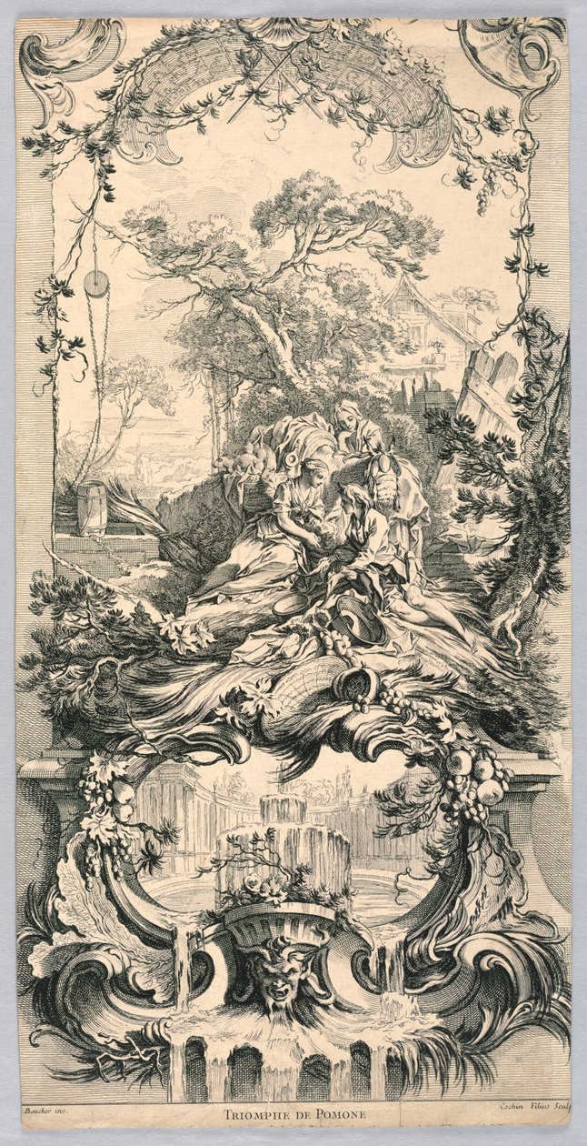 Triumf av Pomona av Charles Nicolas Cochin the younger