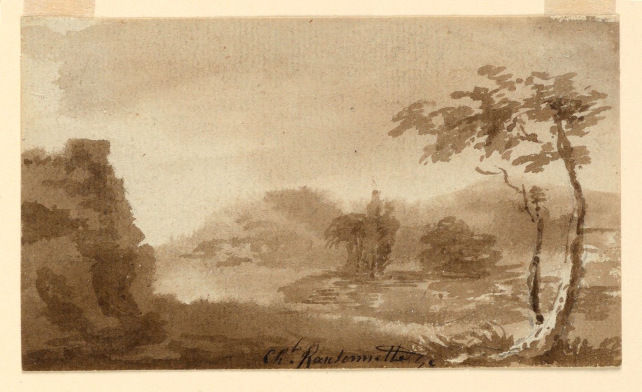 Ett landskap av Charles Nicolas Ransonnette