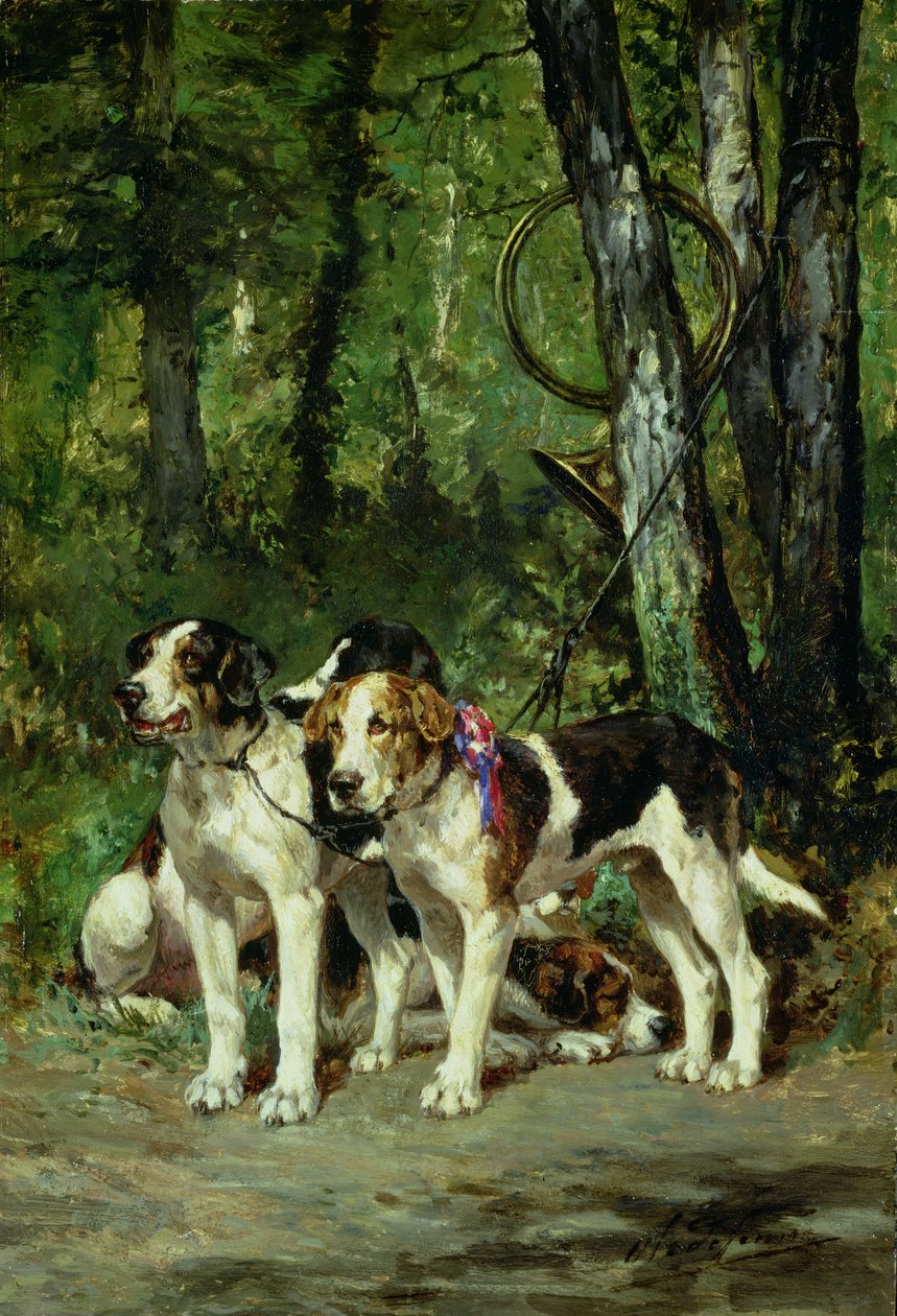 Ett paket hundar (panel) av Charles Oliver de Penne