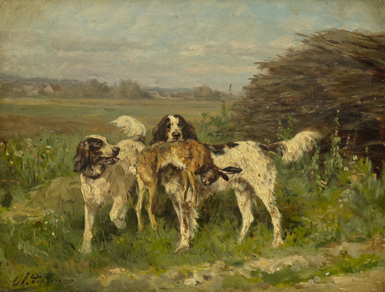 Jaktens slut, c.1850-?97 av Charles Oliver de Penne