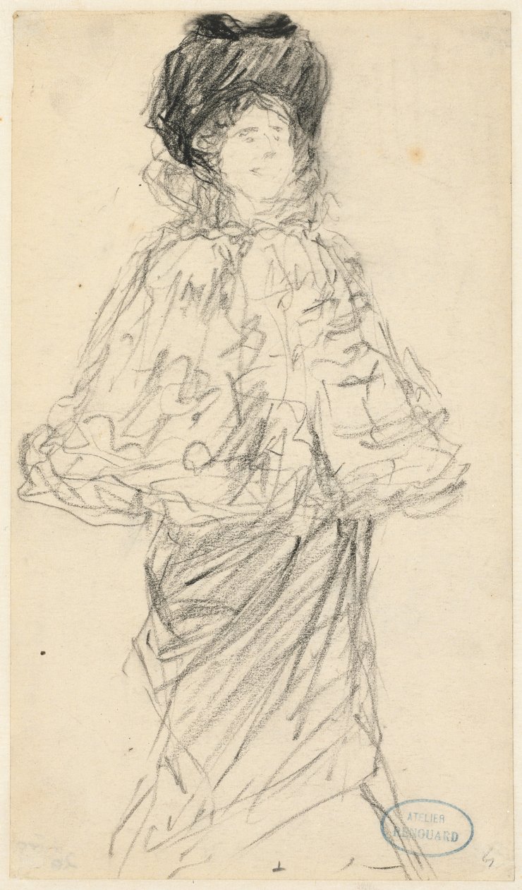 Stående kvinna, c. 1900. av Charles Paul Renouard