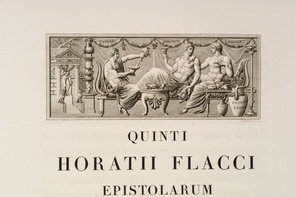 Sida från Quintus Horatius Flaccus av Charles Percier