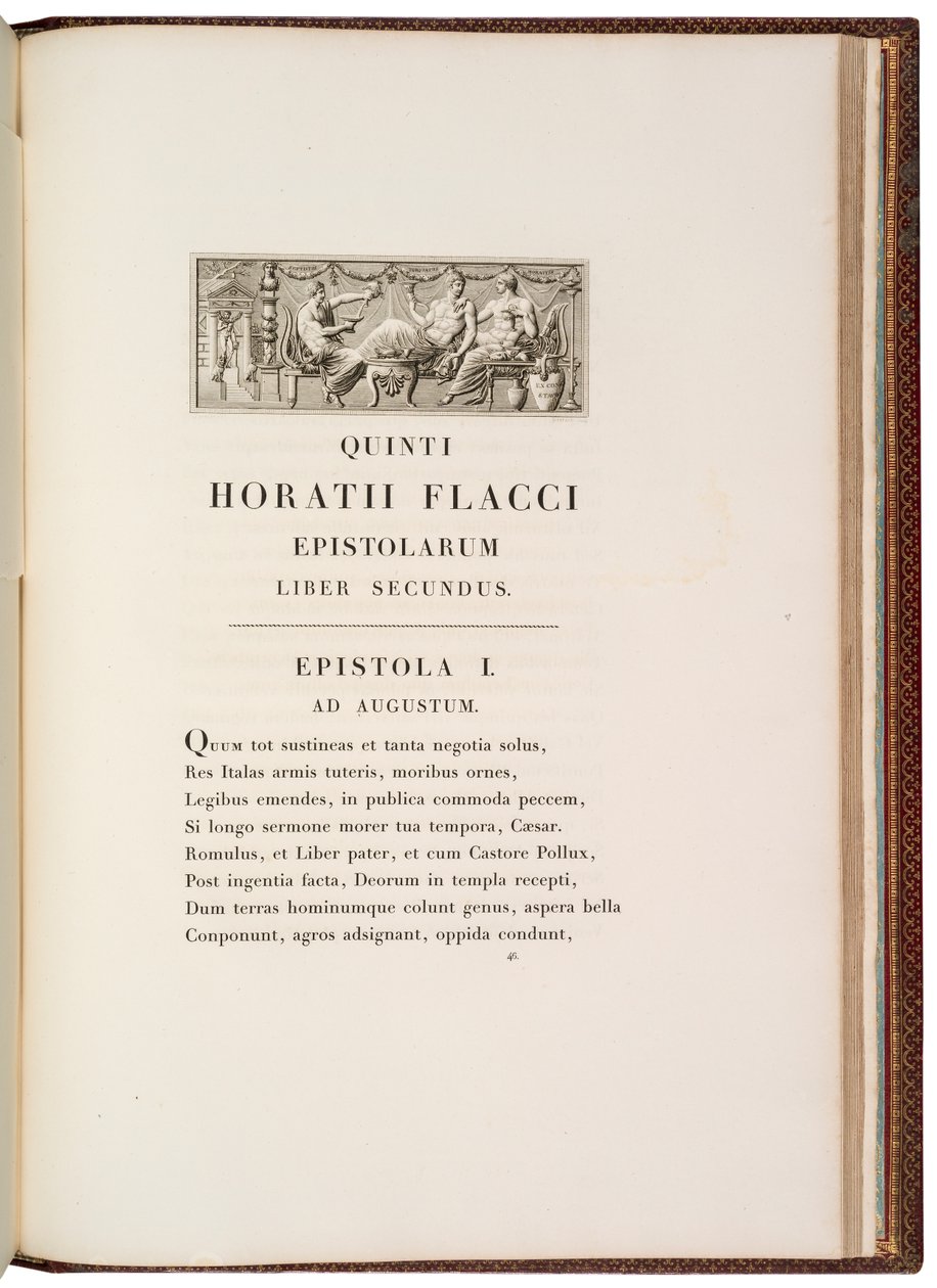 Sida från Quintus Horatius Flaccus av Charles Percier