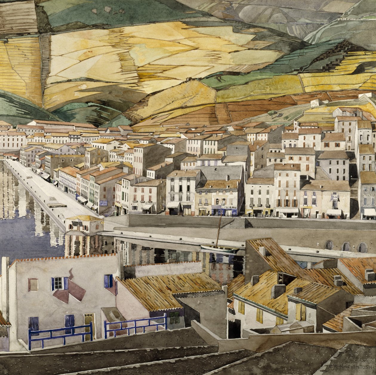 Port Vendres av Charles Rennie Mackintosh